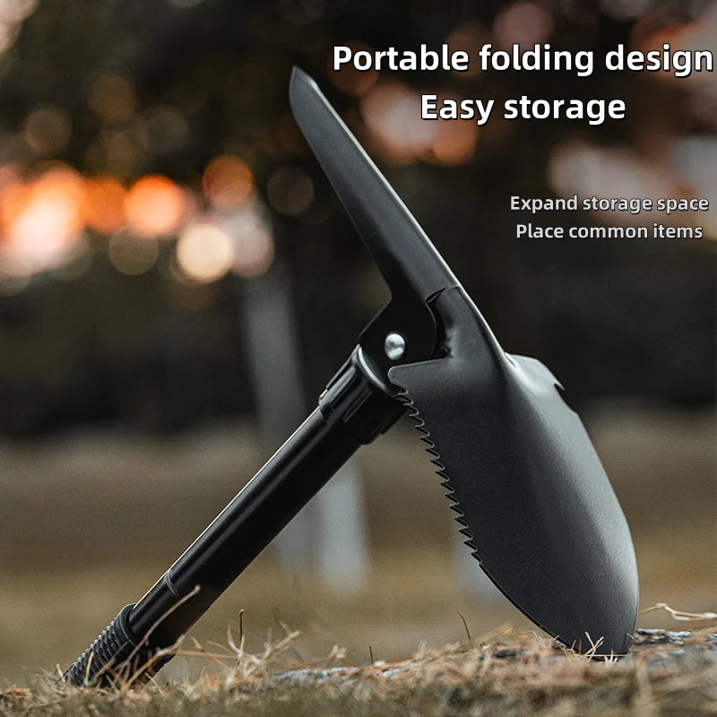 Multifunctional folding shovel