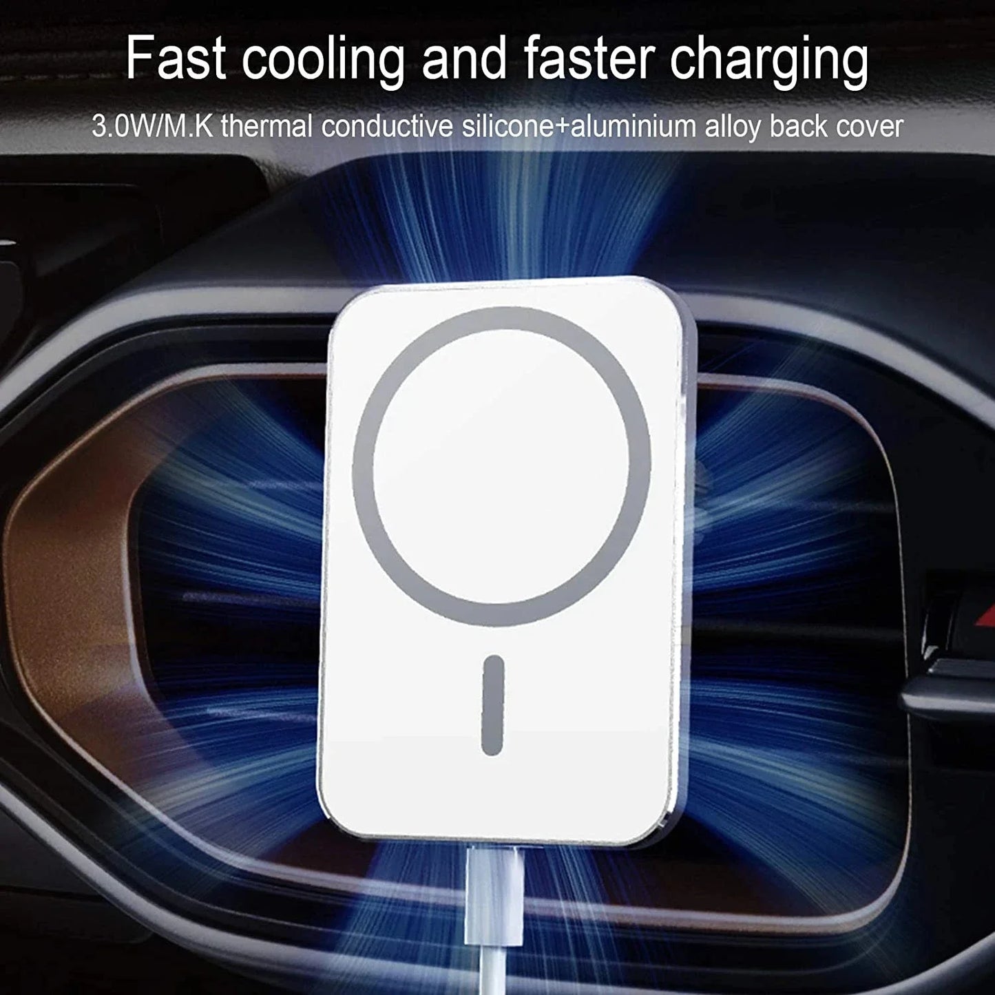 30W Magnetic Wireless Charger Air Vent Phone Holder