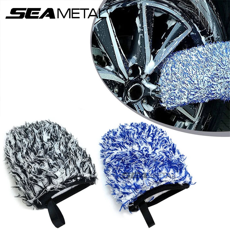 SEAMETAL Microfiber Car Wheel Detailer Glove