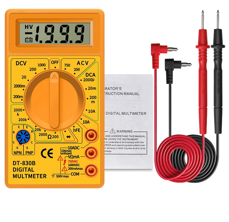 AC/DC LCD Digital Multimeter 750/1000V Voltmeter