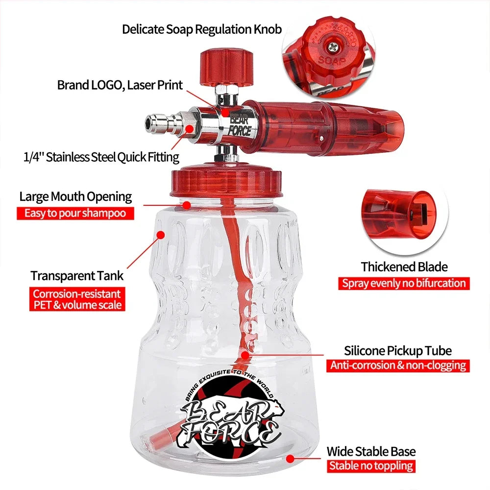 BEAR FORCE Pressure Washer Water Gun Kit for Car Cleaning
