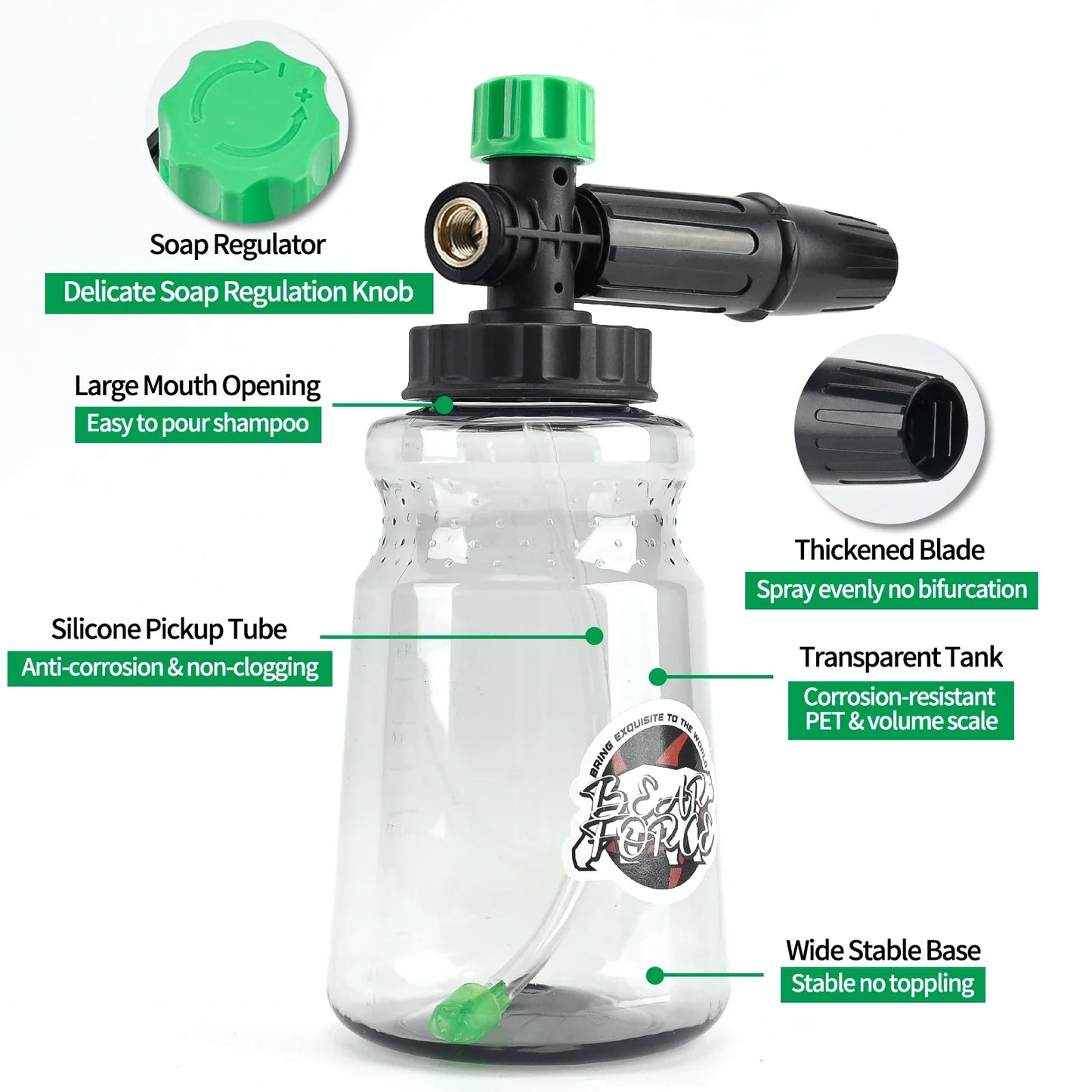 BEAR FORCE Pressure Washer Foam Cannon