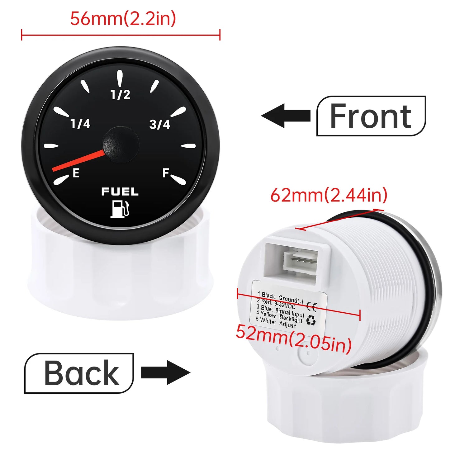 52mm 12-24v Gauge