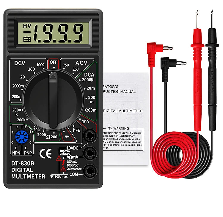 AC/DC LCD Digital Multimeter 750/1000V Voltmeter