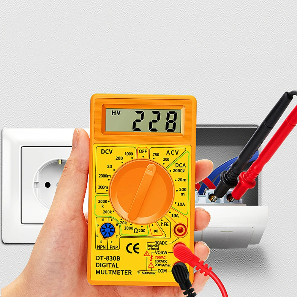 AC/DC LCD Digital Multimeter 750/1000V Voltmeter