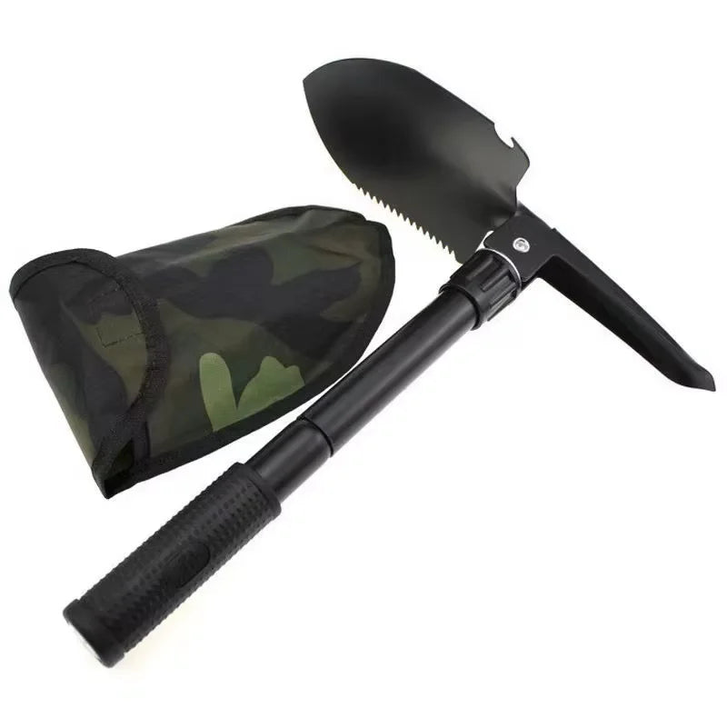 Multifunctional folding shovel
