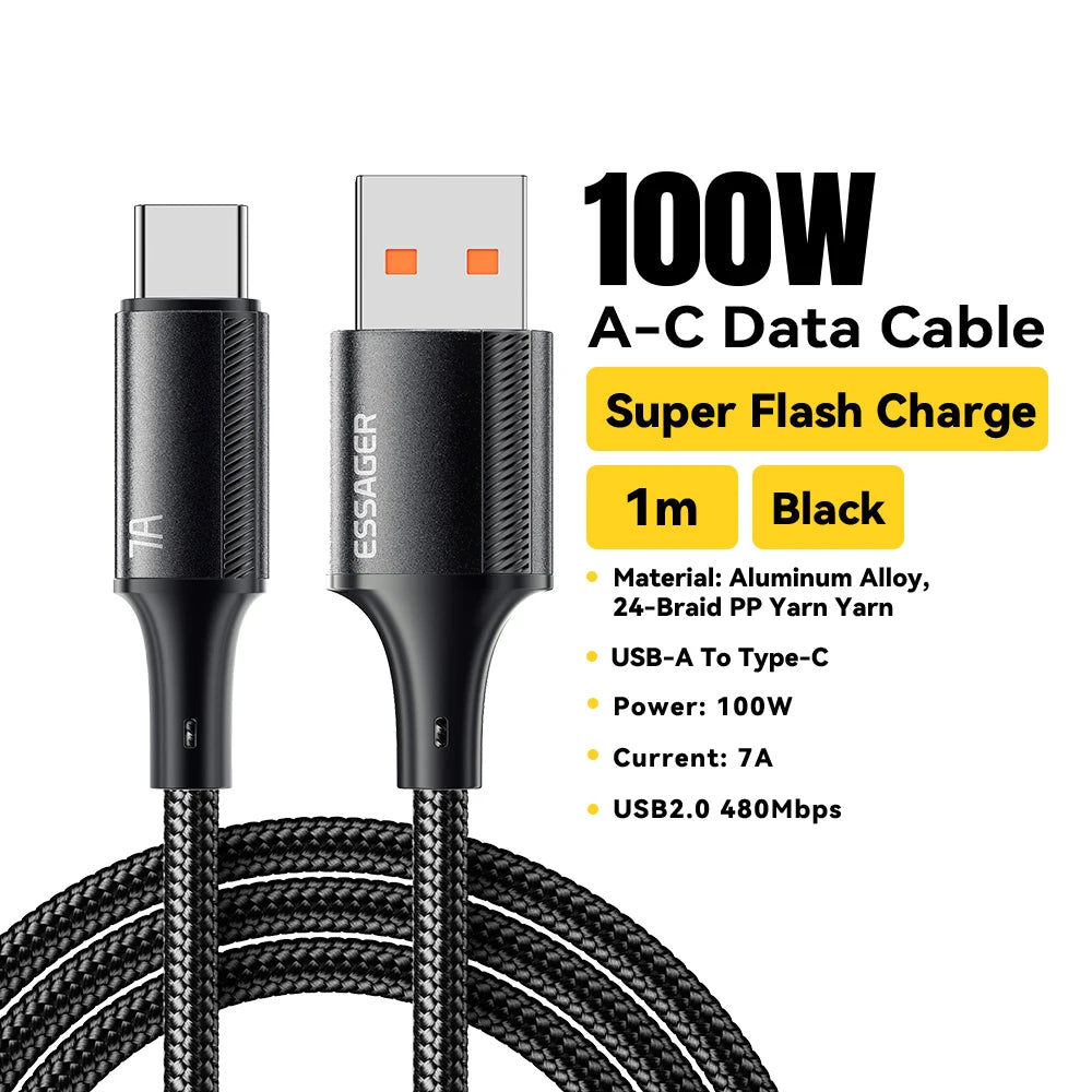 Essager 7A USB Type C Cable