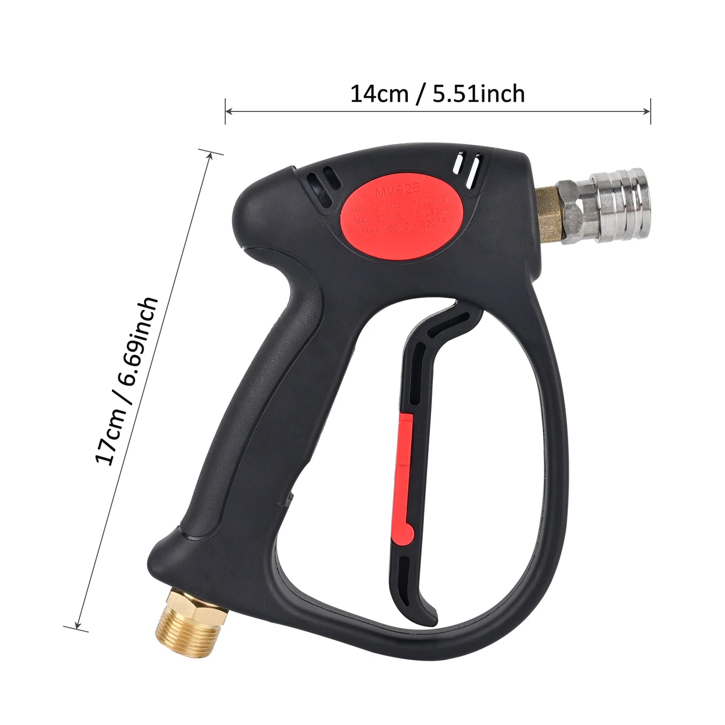 BEAR FORCE Pressure Washer Swivel Gun with M22 Inlet