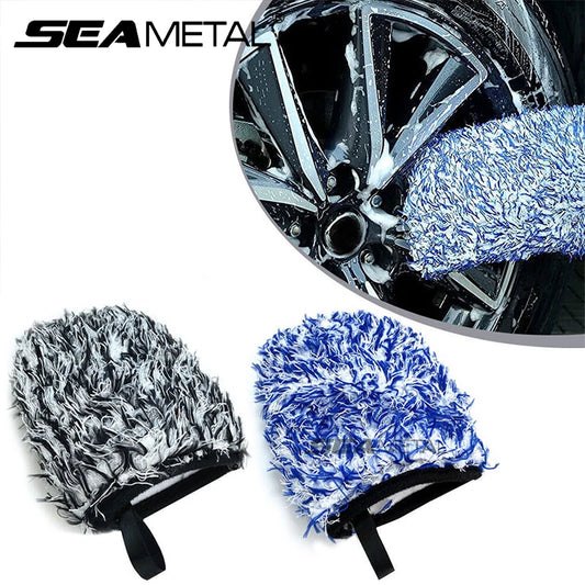 SEAMETAL Microfiber Car Wheel Detailer Glove