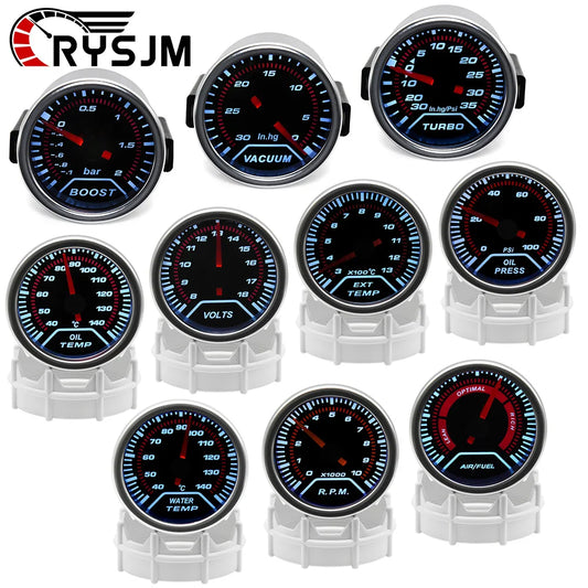 52mm Gauge 12V LED Smoked Lense