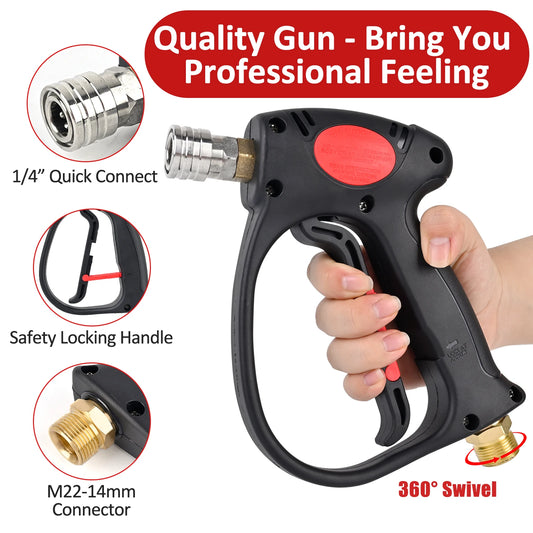 BEAR FORCE Pressure Washer Swivel Gun with M22 Inlet