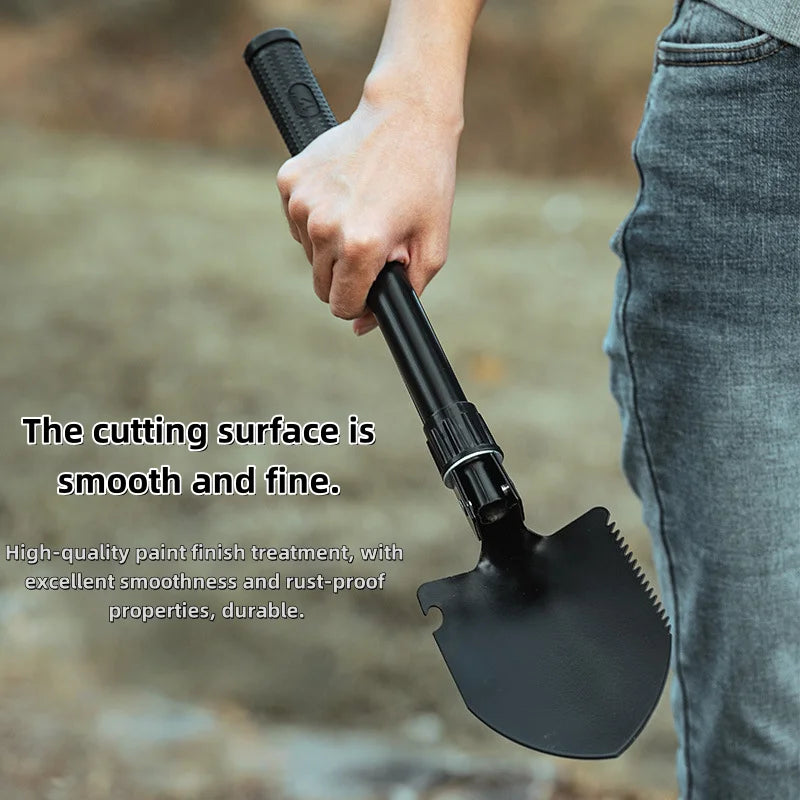 Multifunctional folding shovel
