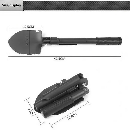 Multifunctional folding shovel